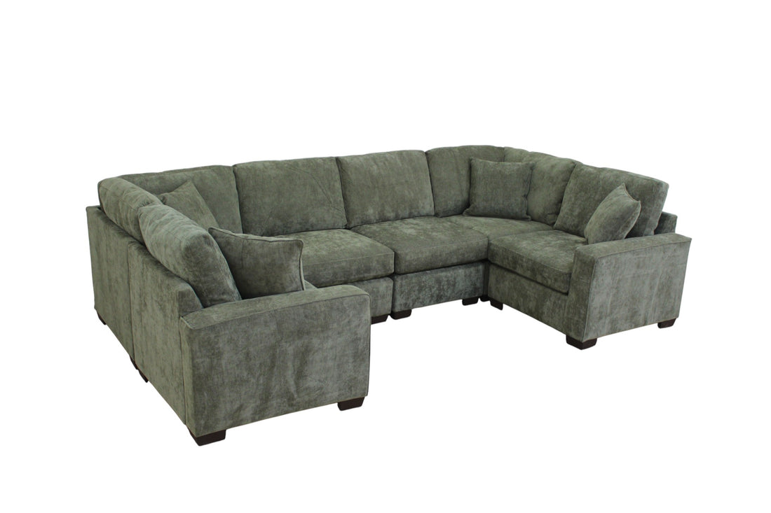 Haven Modular 6 Seat U Shape Sectional (Customizable) (Pit)