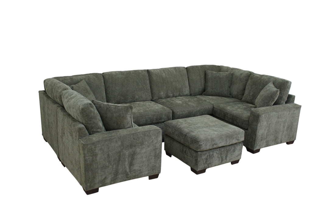 Haven Modular Sectional In Forest Green (Customizable)