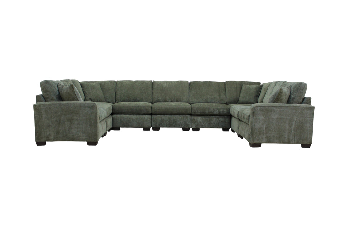 Haven Modular Sectional In Forest Green (Customizable)