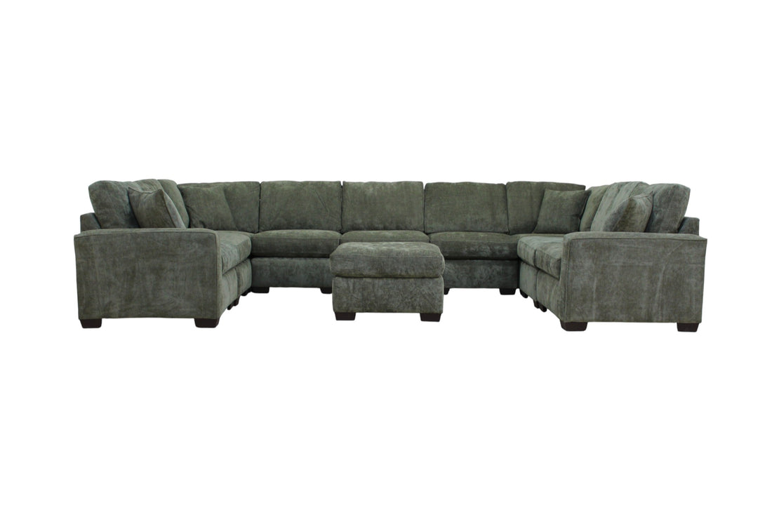 Haven Modular Sectional In Forest Green (Customizable)