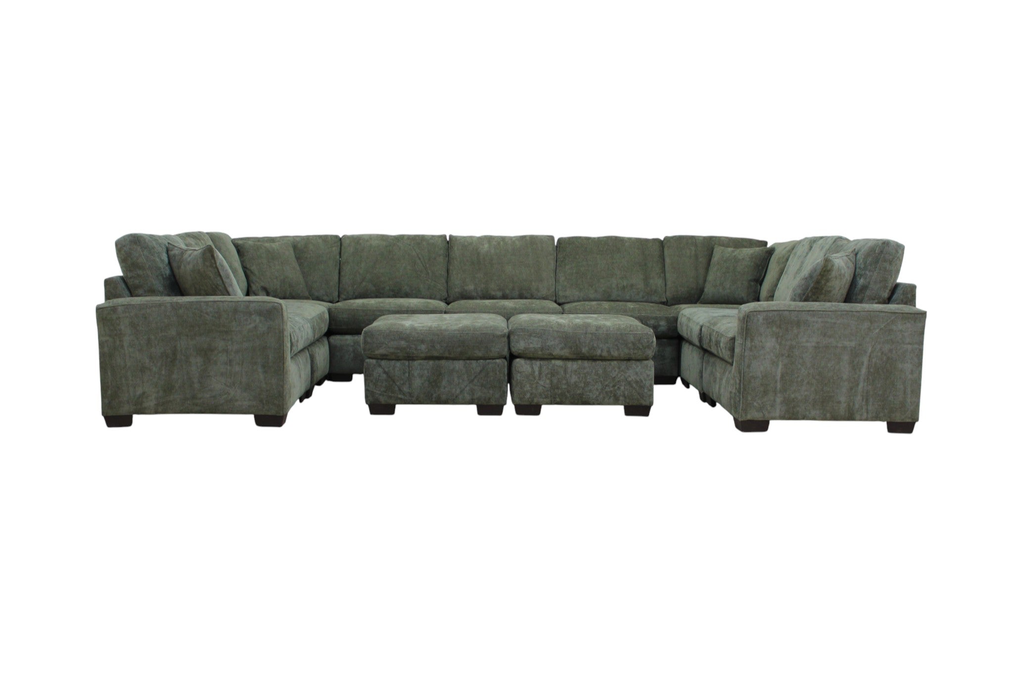 Haven Modular Sectional In Forest Green (Customizable)