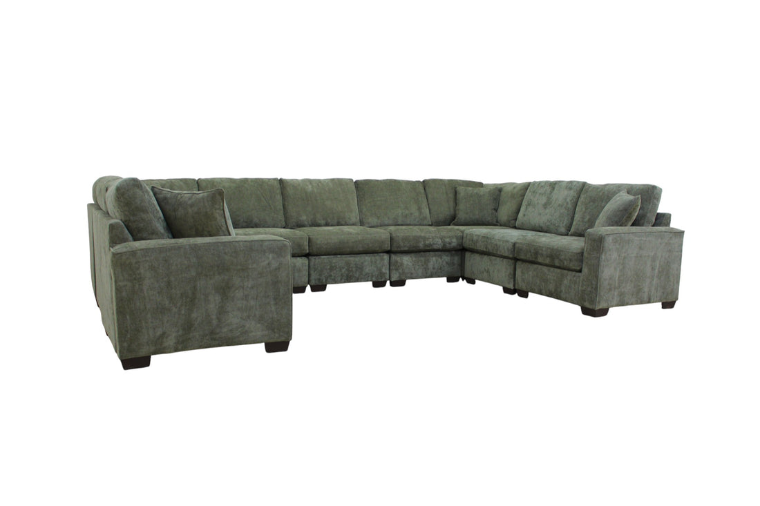 Haven Modular Sectional In Forest Green (Customizable)