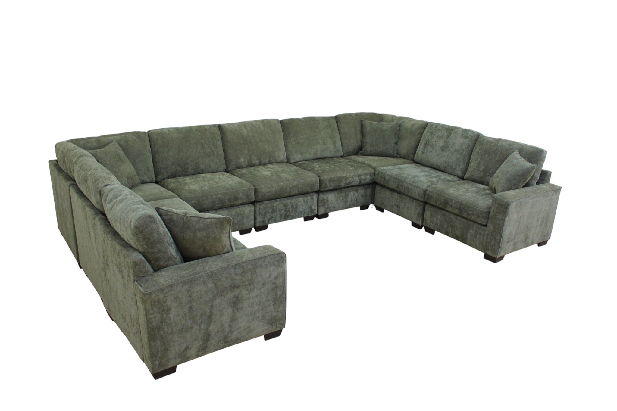 Haven Modular Sectional In Forest Green (Customizable)