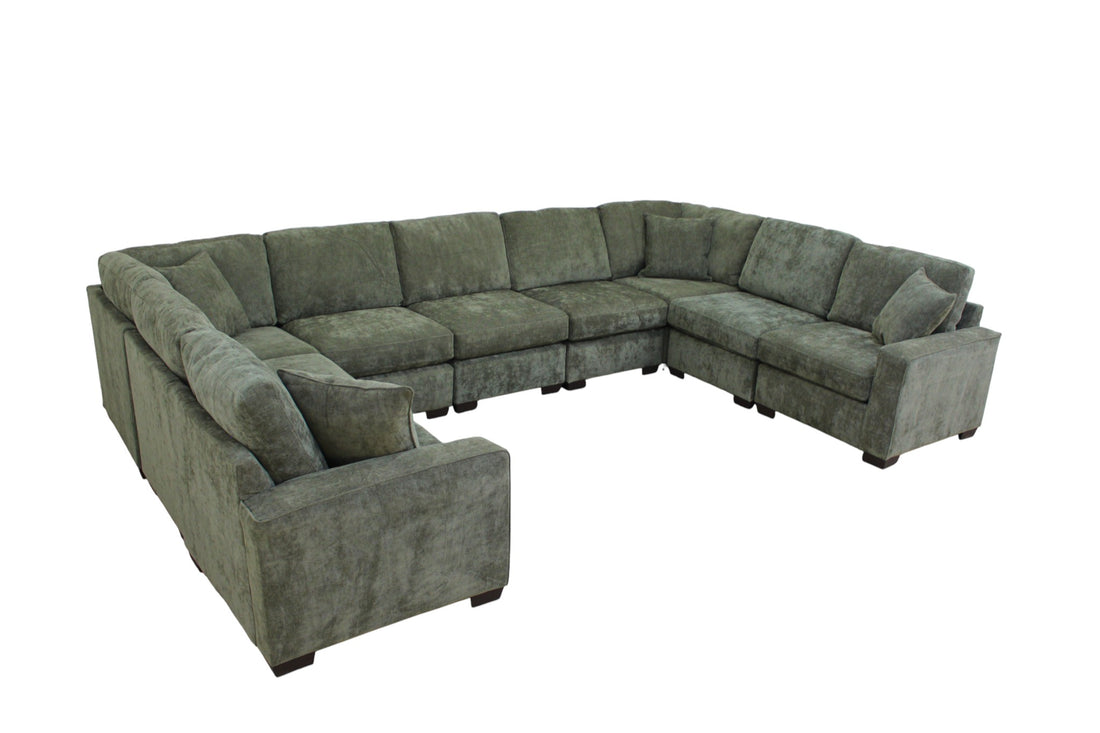 Haven Modular Sectional In Forest Green (Customizable)