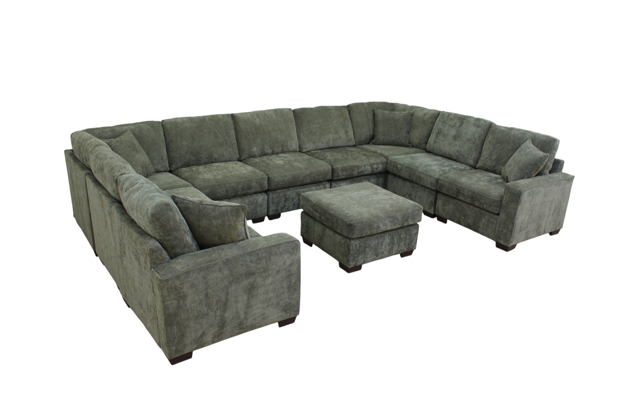 Haven Modular Sectional In Forest Green (Customizable)