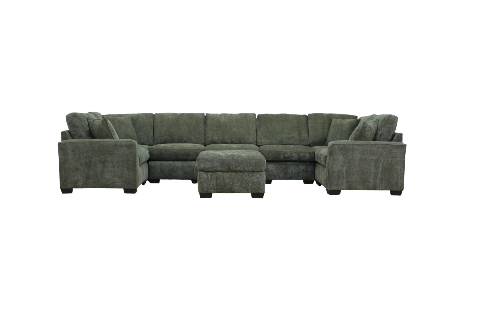 Haven Modular Sectional In Forest Green (Customizable)
