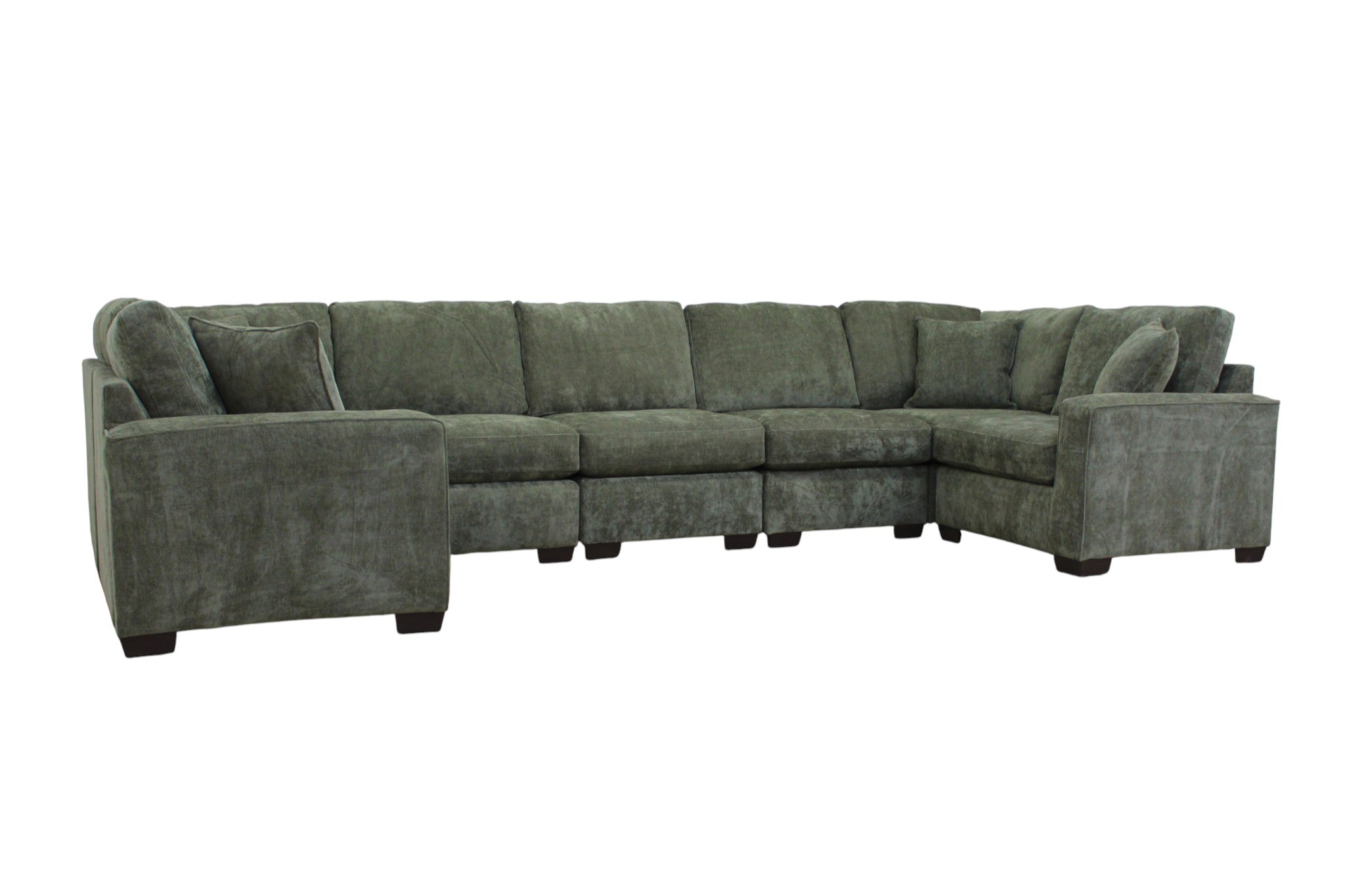Haven Modular Sectional In Forest Green (Customizable)