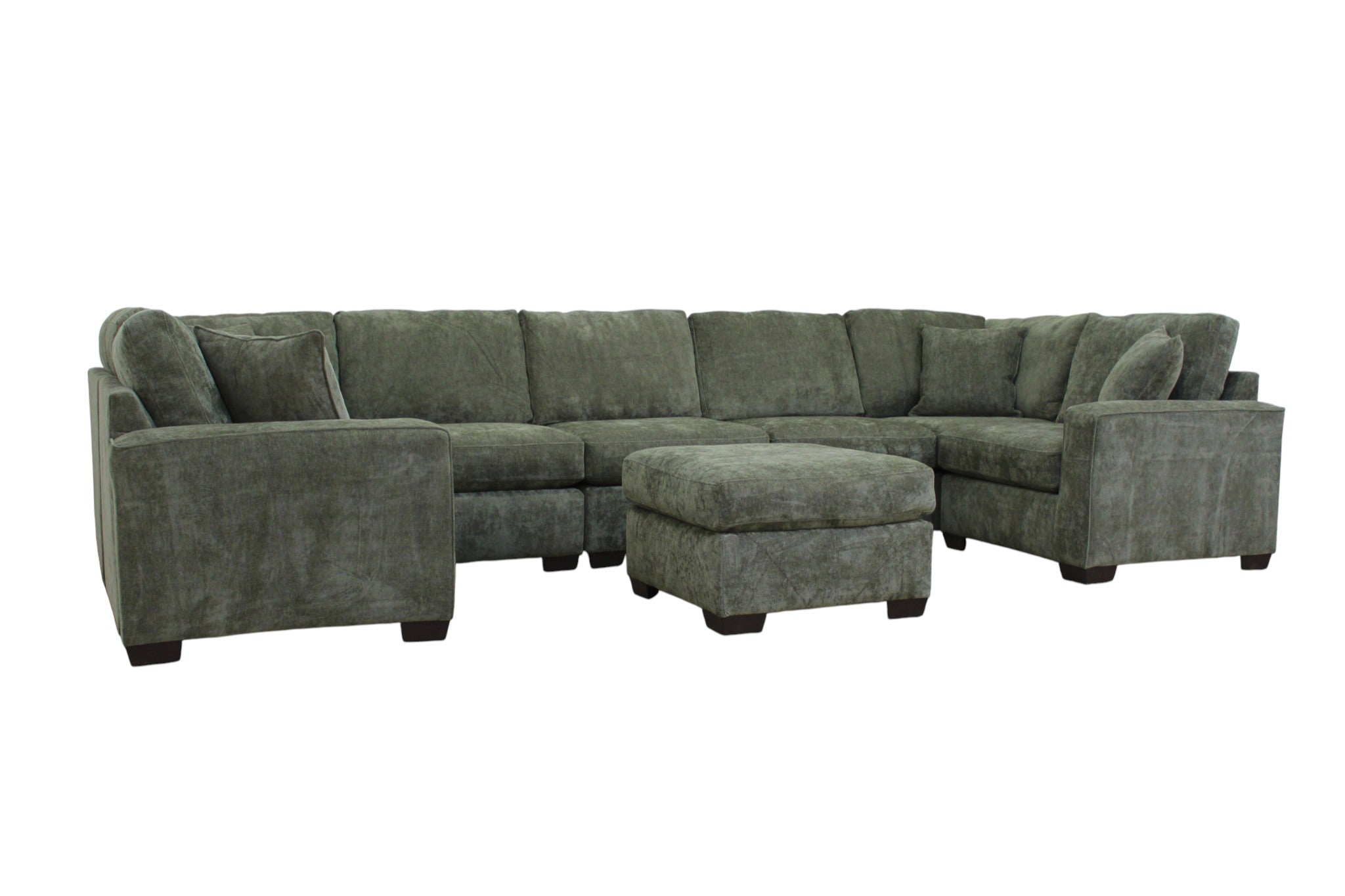 Haven Modular Sectional In Forest Green (Customizable)