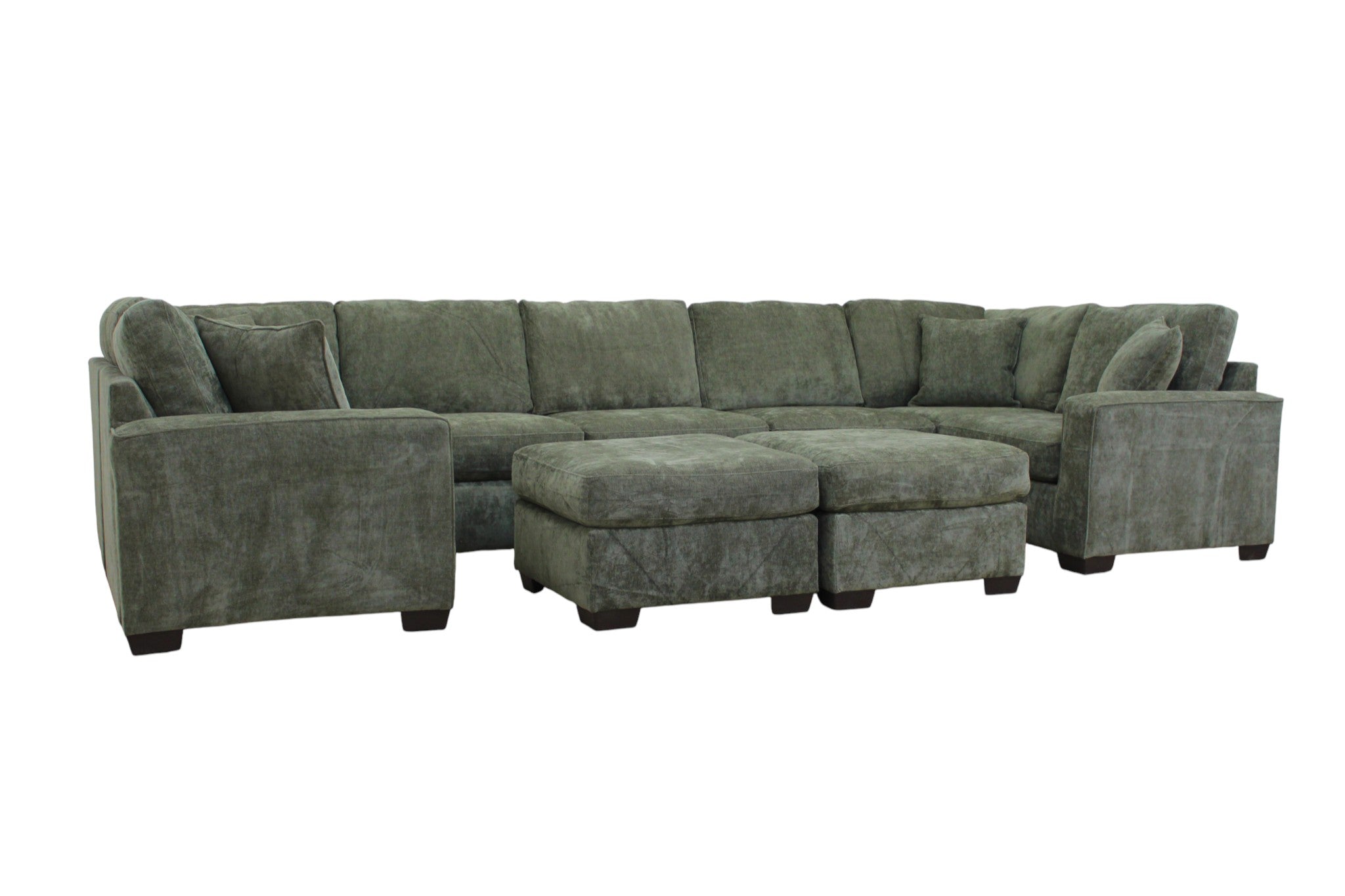 Haven Modular Sectional In Forest Green (Customizable)