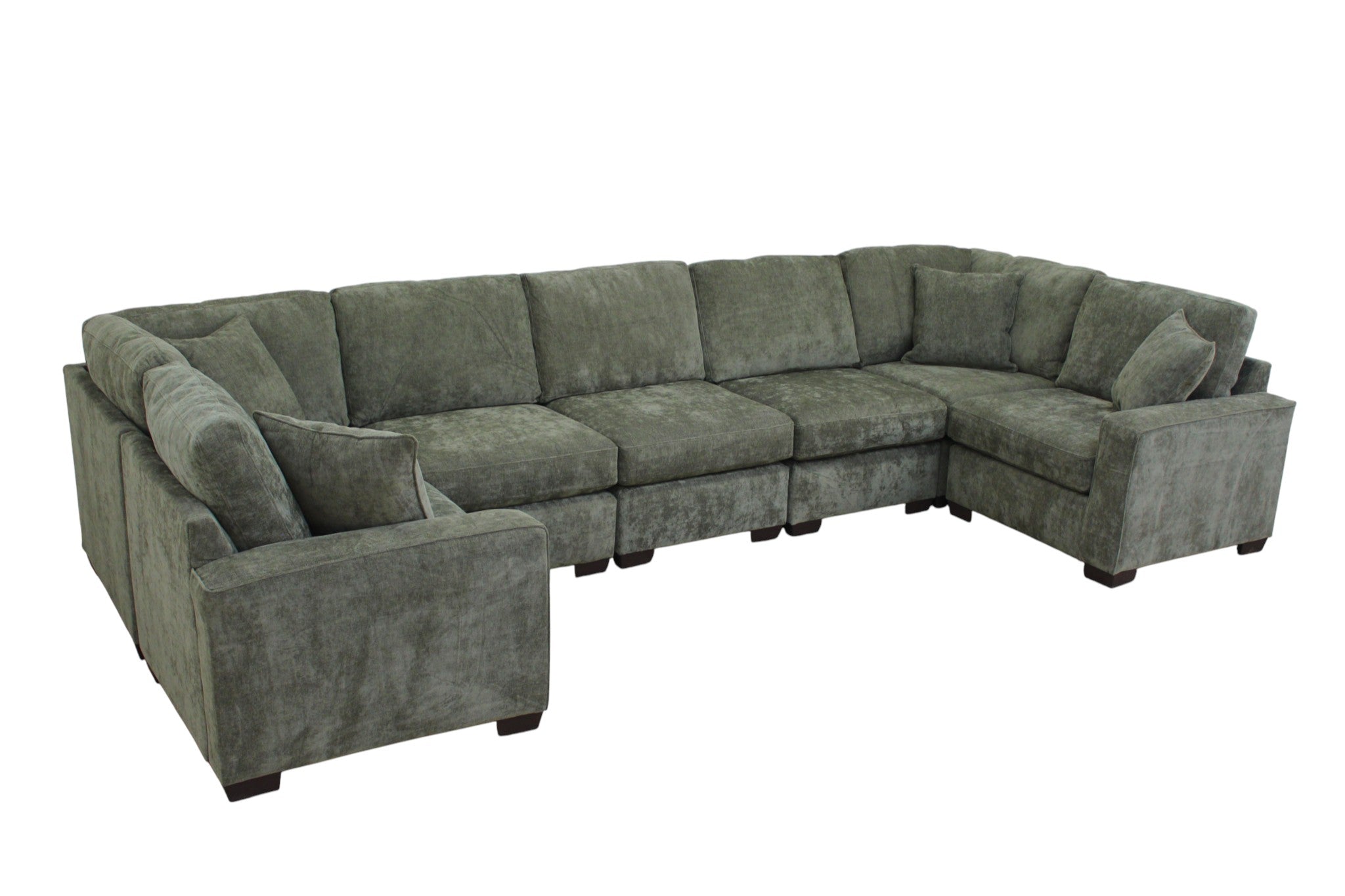Haven Modular Sectional In Forest Green (Customizable)