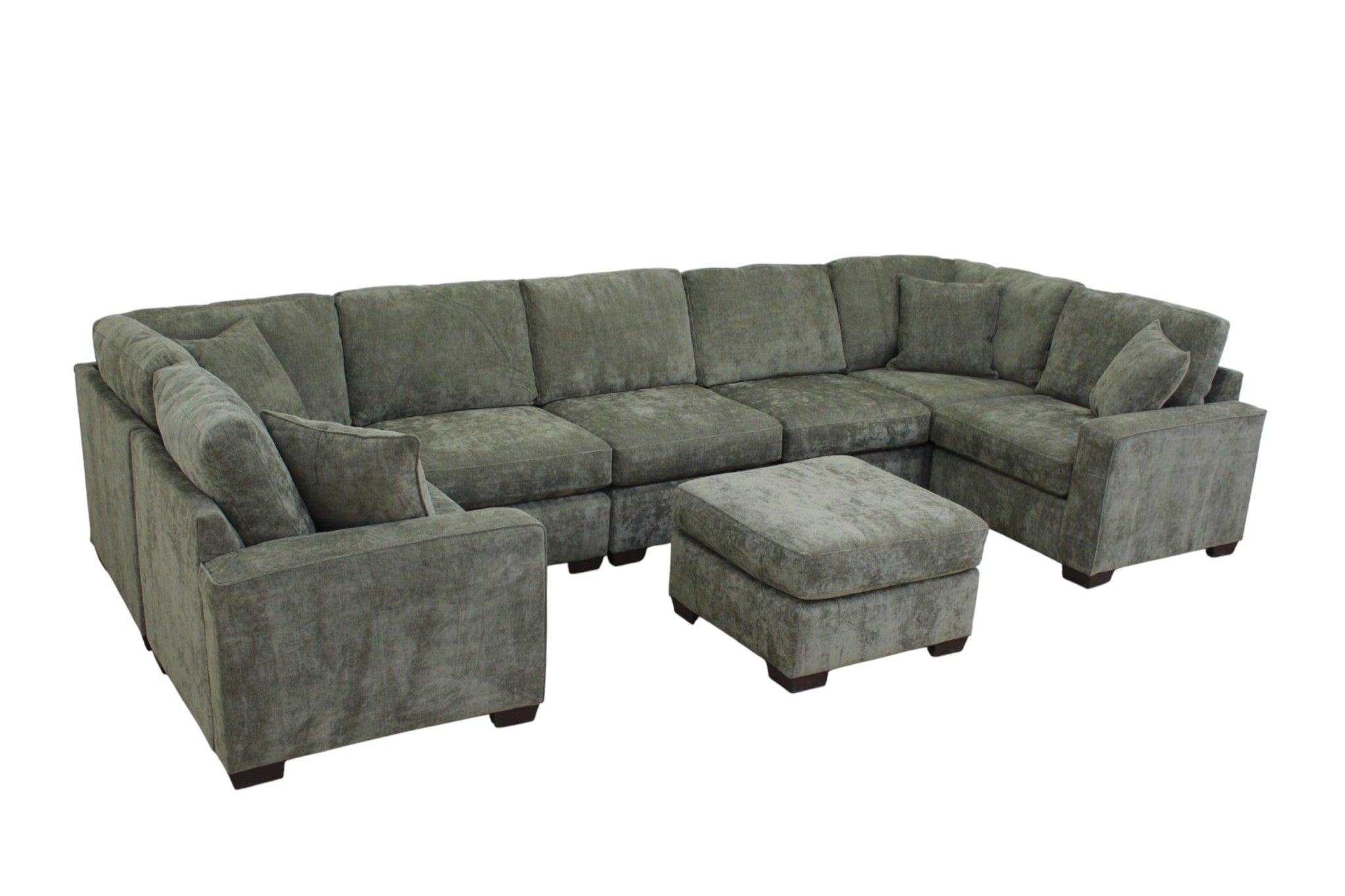 Haven Modular Sectional In Forest Green (Customizable)