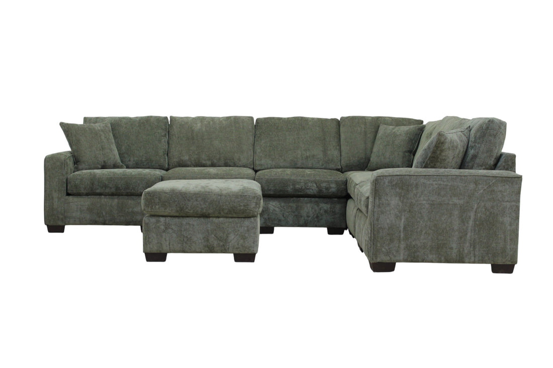 Haven Modular Sectional In Forest Green (Customizable)