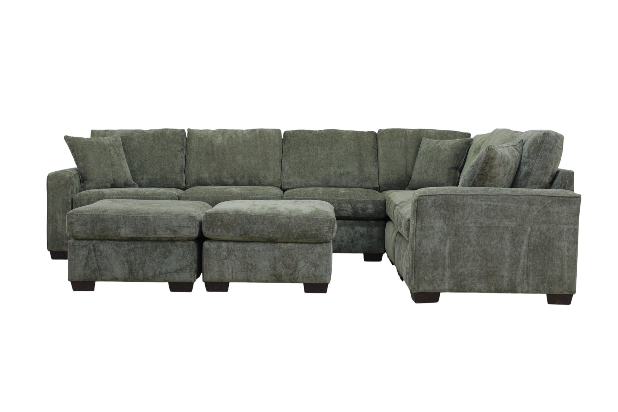 Haven Modular Sectional In Forest Green (Customizable)