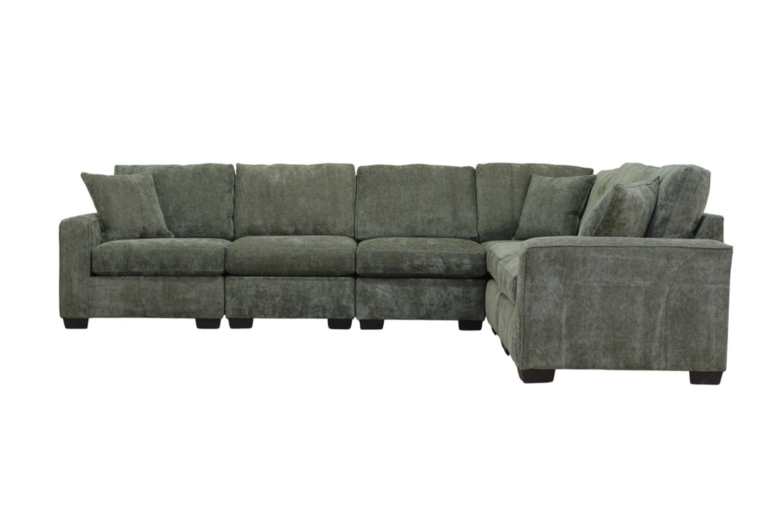 Haven Modular Sectional In Forest Green (Customizable)