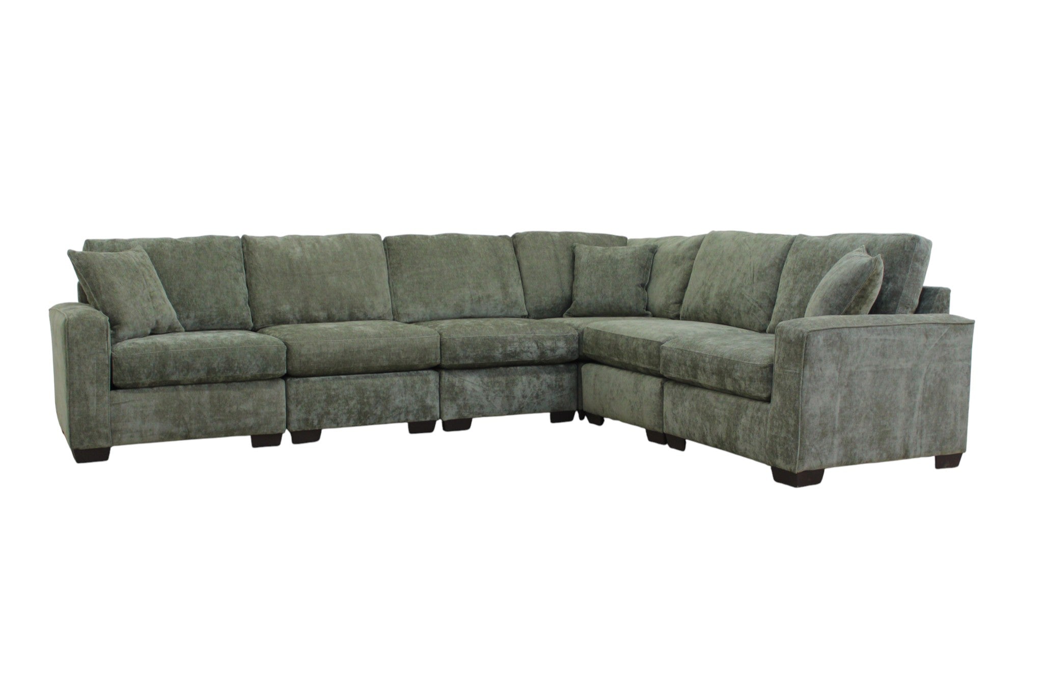 Haven Modular Sectional In Forest Green (Customizable)