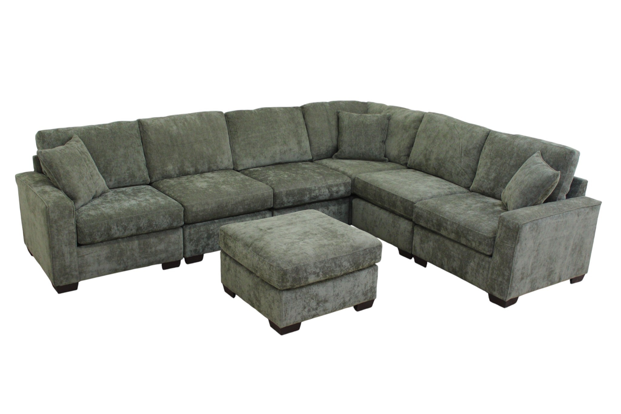 Haven Modular Sectional In Forest Green (Customizable)