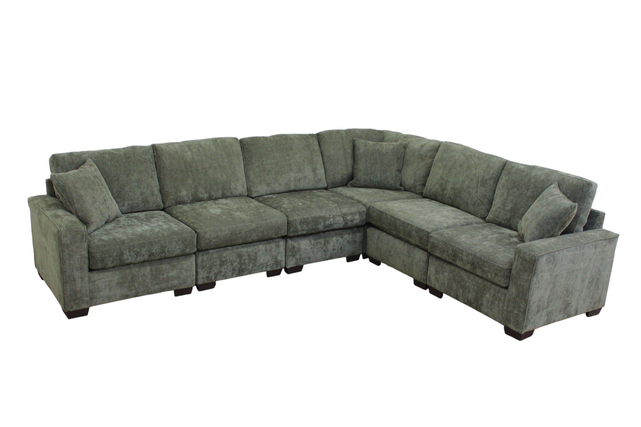 Haven Modular Sectional In Forest Green (Customizable)