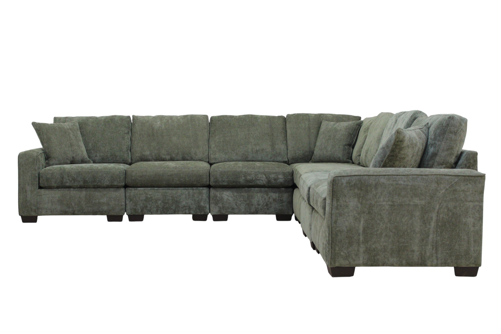 Haven Modular Sectional In Forest Green (Customizable)