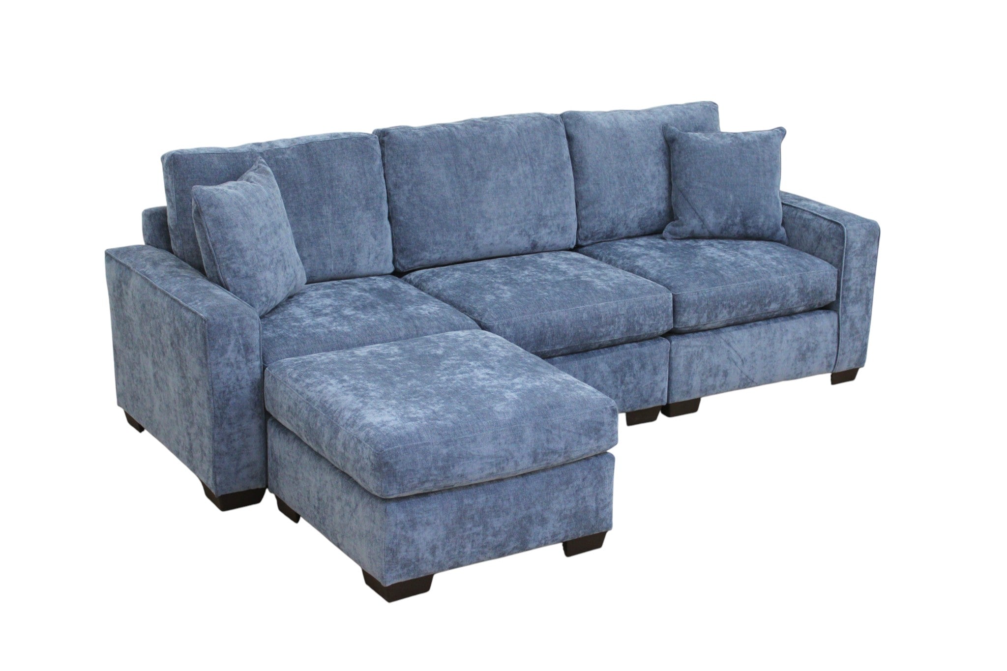 Haven Modular Sectional In Slate Blue (Customizable)