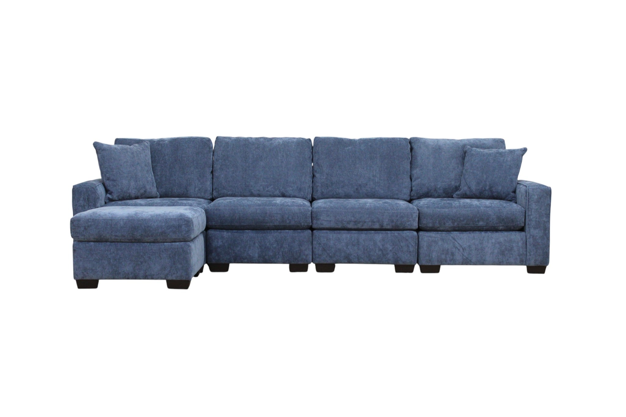 Haven Modular Sectional In Slate Blue (Customizable)