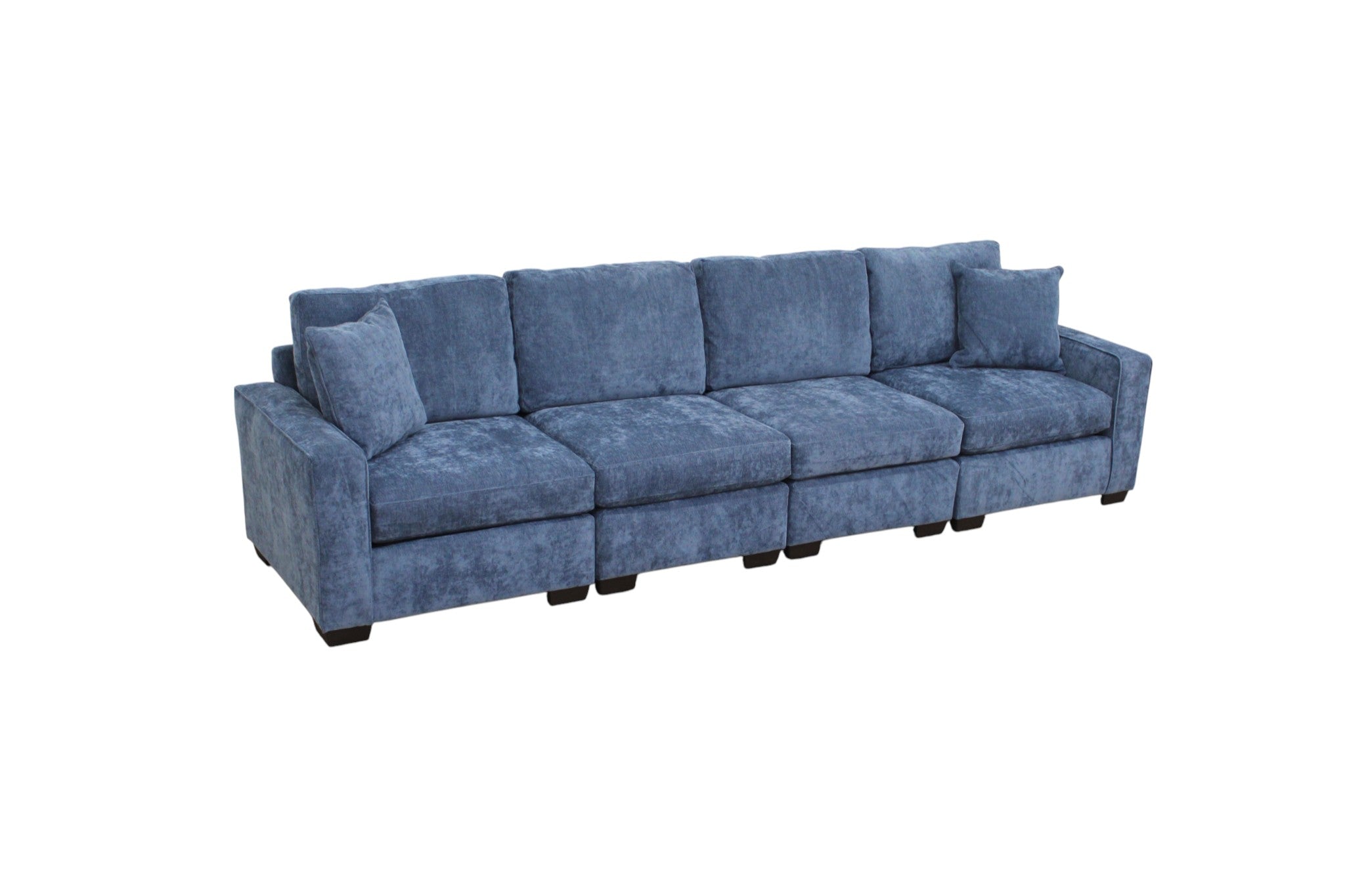 Haven Modular Sectional In Slate Blue (Customizable)