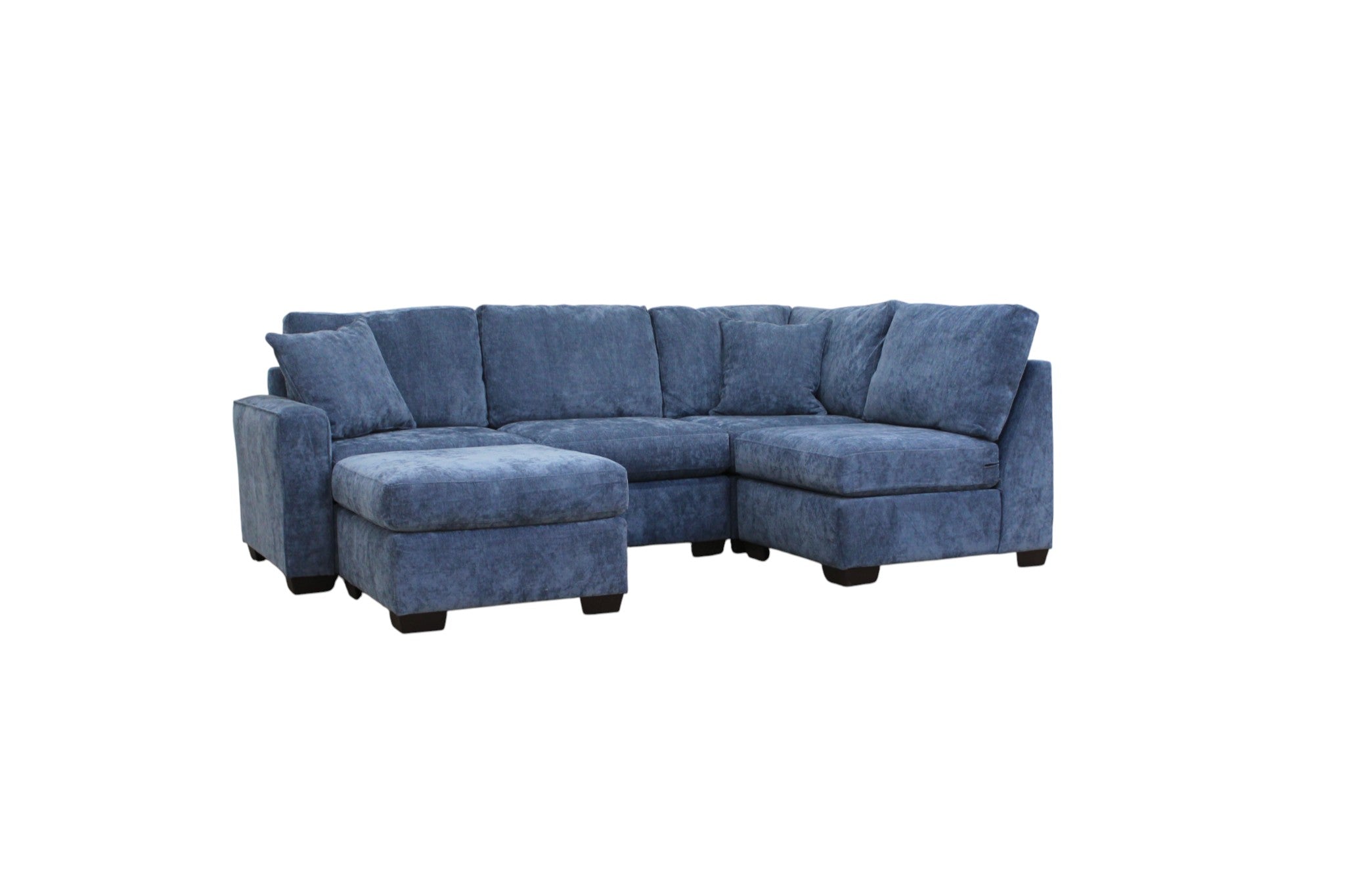 Haven Modular Sectional In Slate Blue (Customizable)