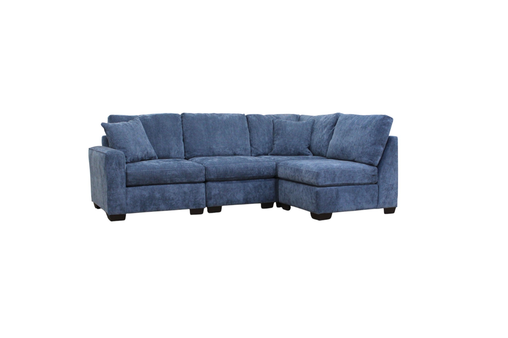 Haven Modular Sectional In Slate Blue (Customizable)