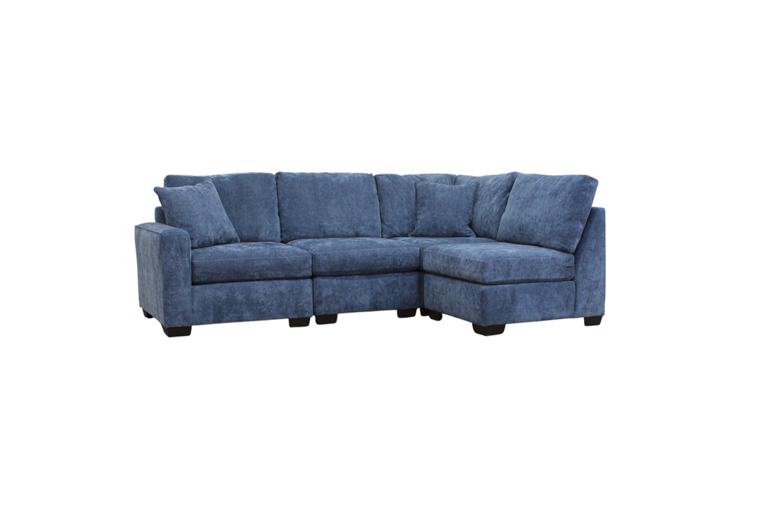 Haven Modular Sectional In Slate Blue (Customizable)