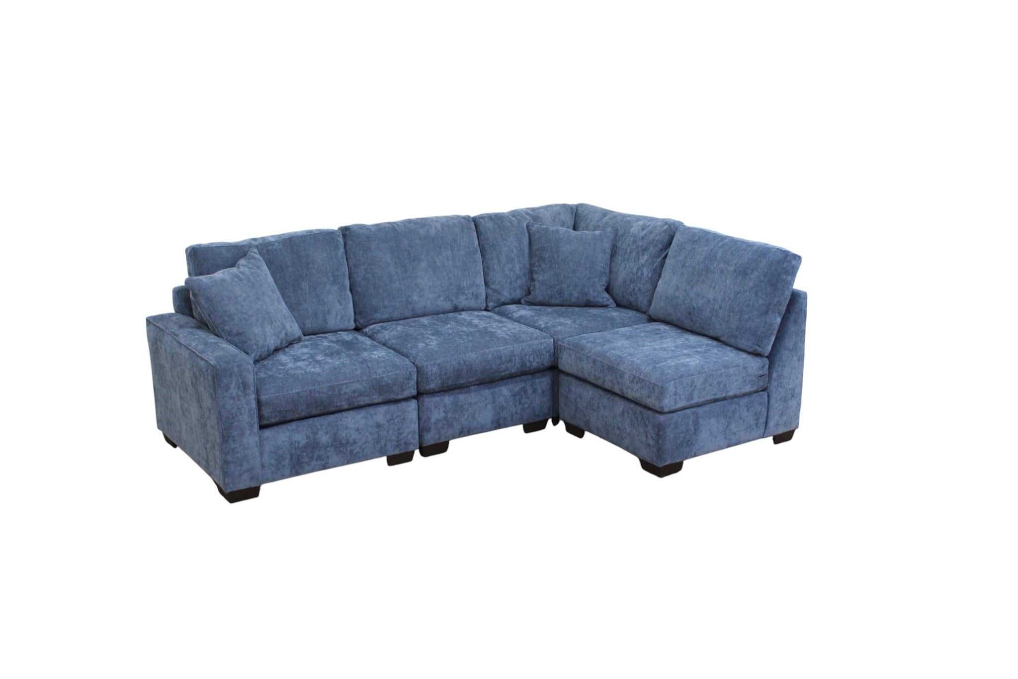 Haven Modular Sectional In Slate Blue (Customizable)