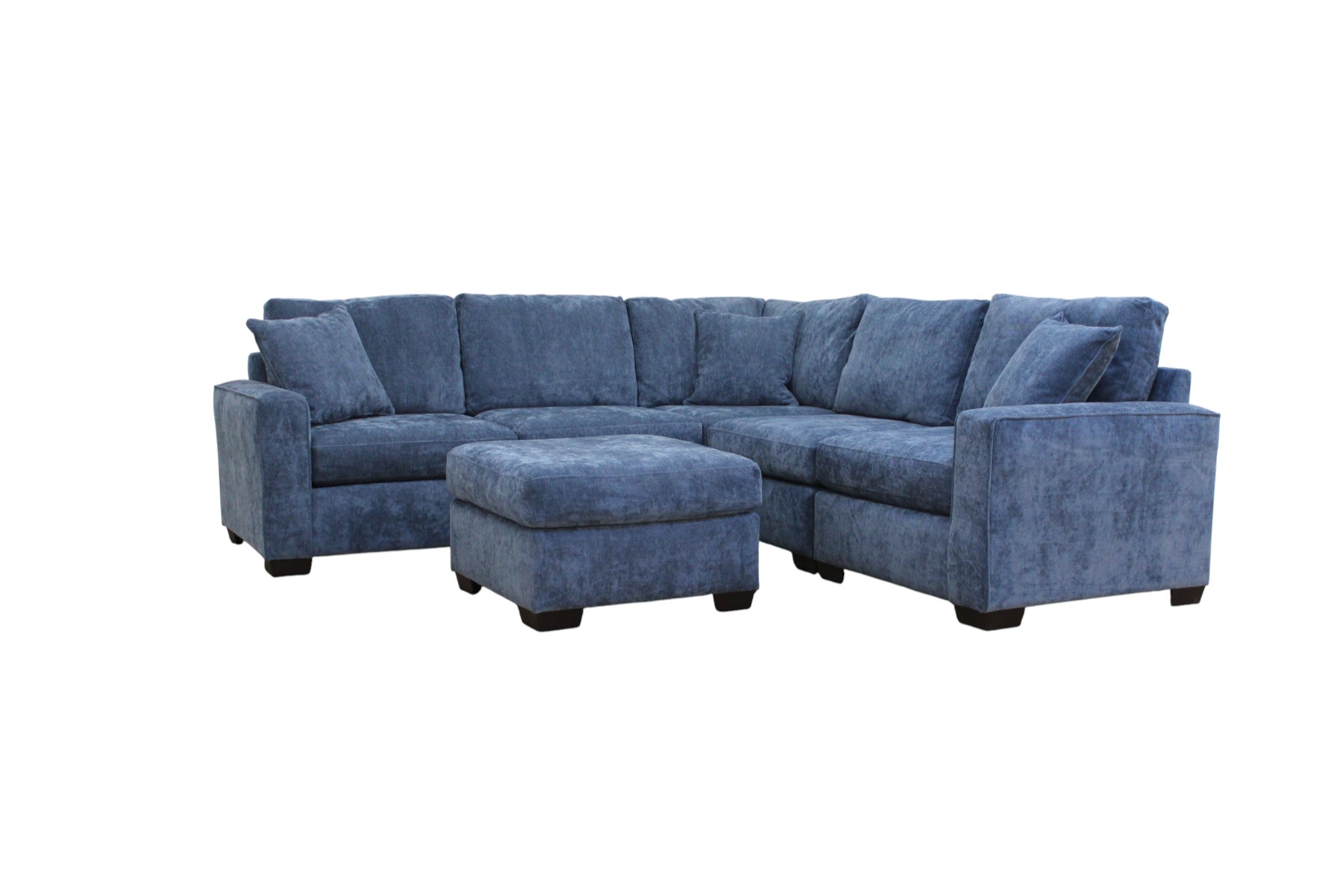 Haven Modular Sectional In Slate Blue (Customizable)