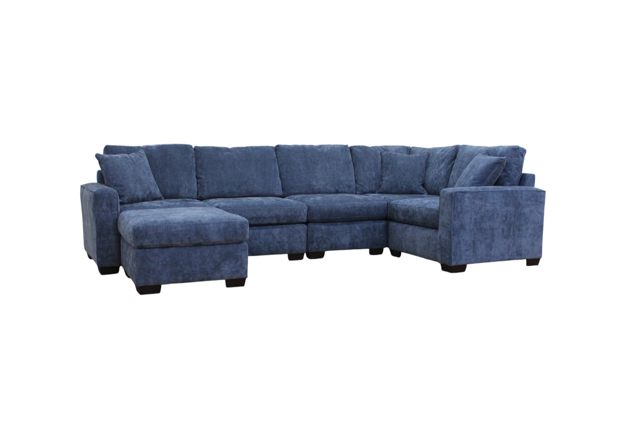 Haven Modular Sectional In Slate Blue (Customizable)