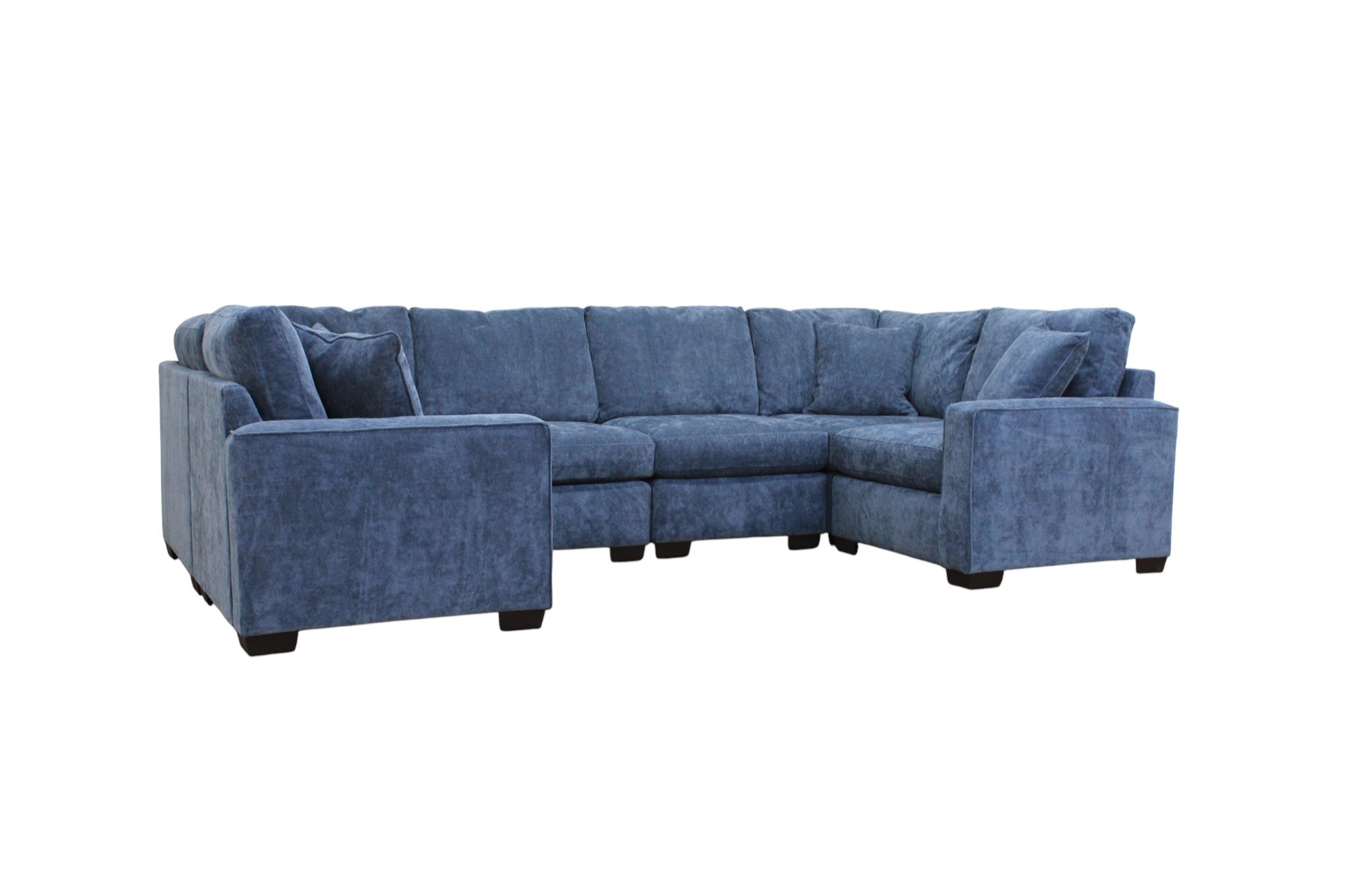 Haven Modular Sectional In Slate Blue (Customizable)