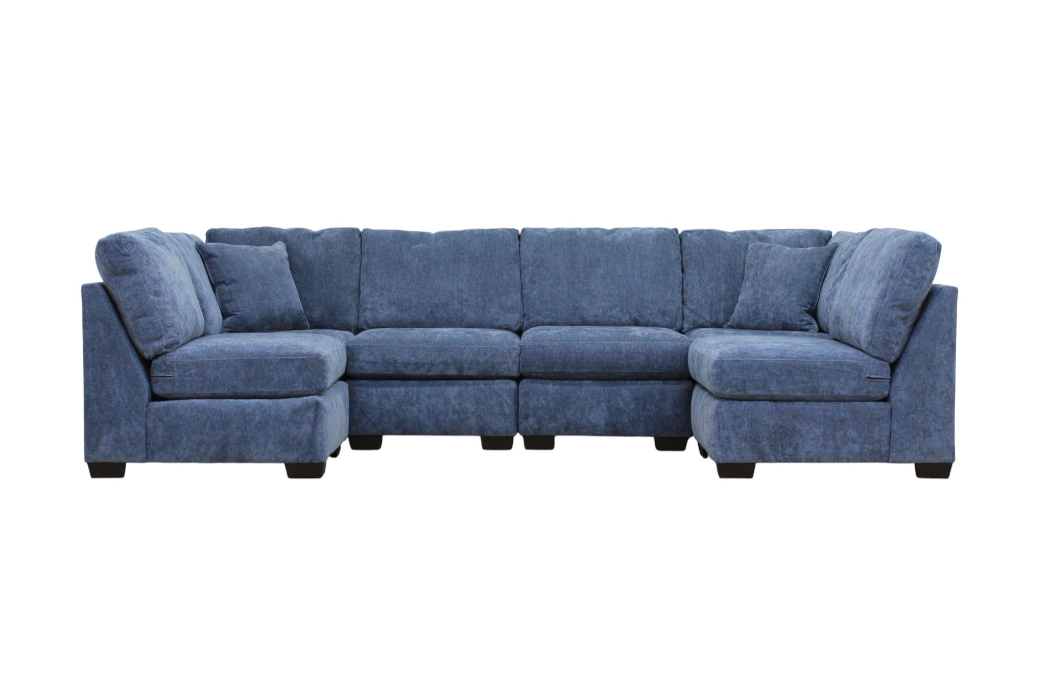 Haven Modular Sectional In Slate Blue (Customizable)