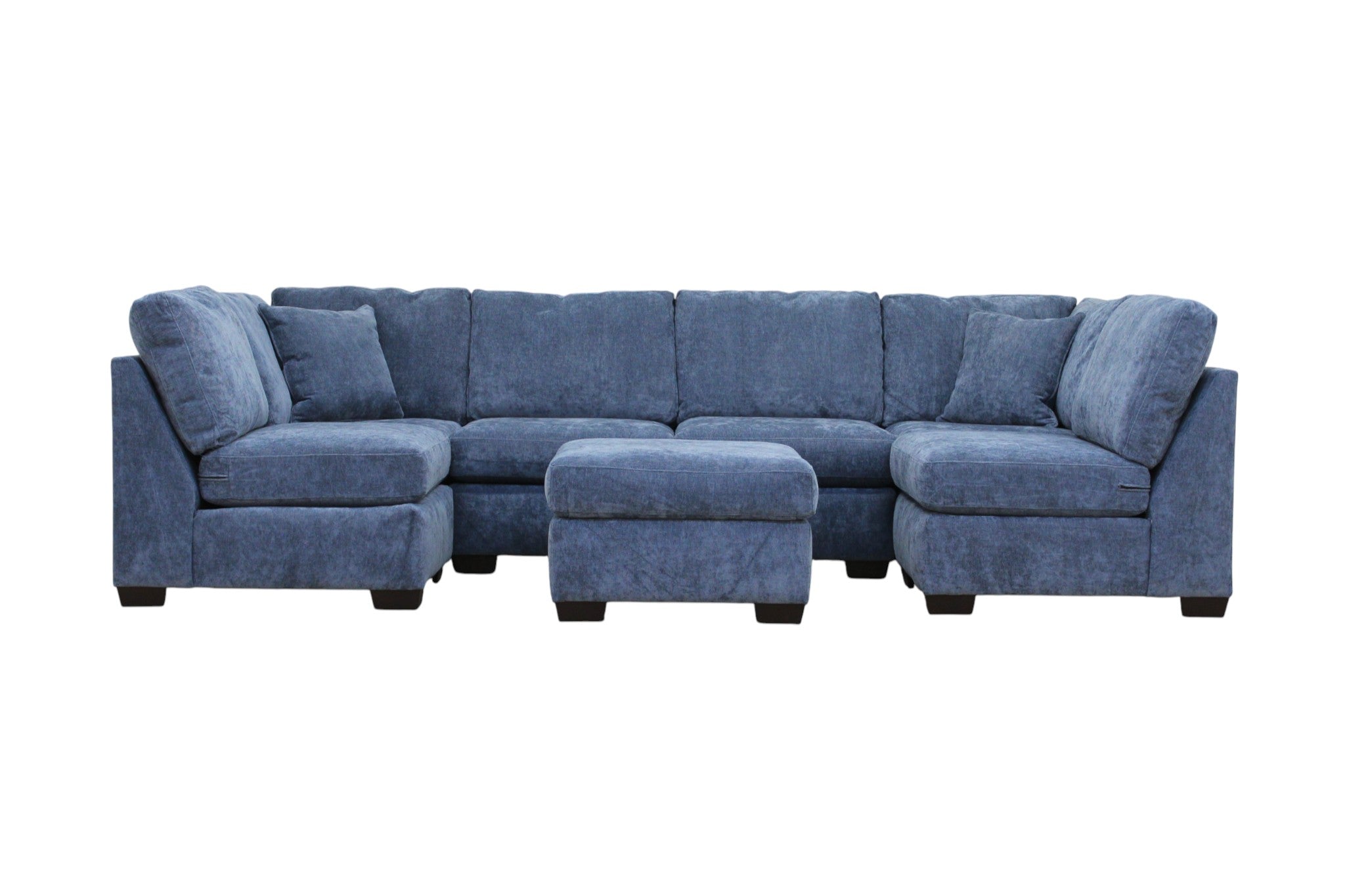 Haven Modular Sectional In Slate Blue (Customizable)