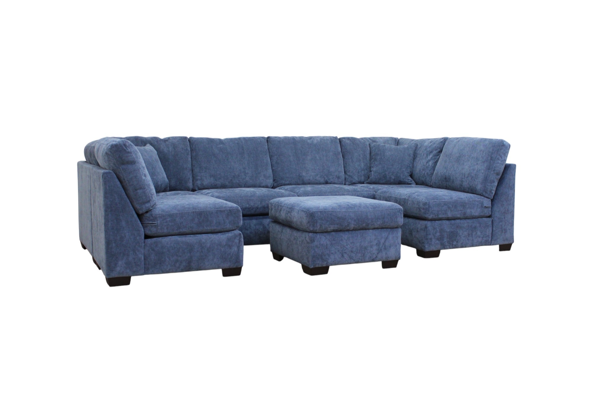 Haven Modular Sectional In Slate Blue (Customizable)