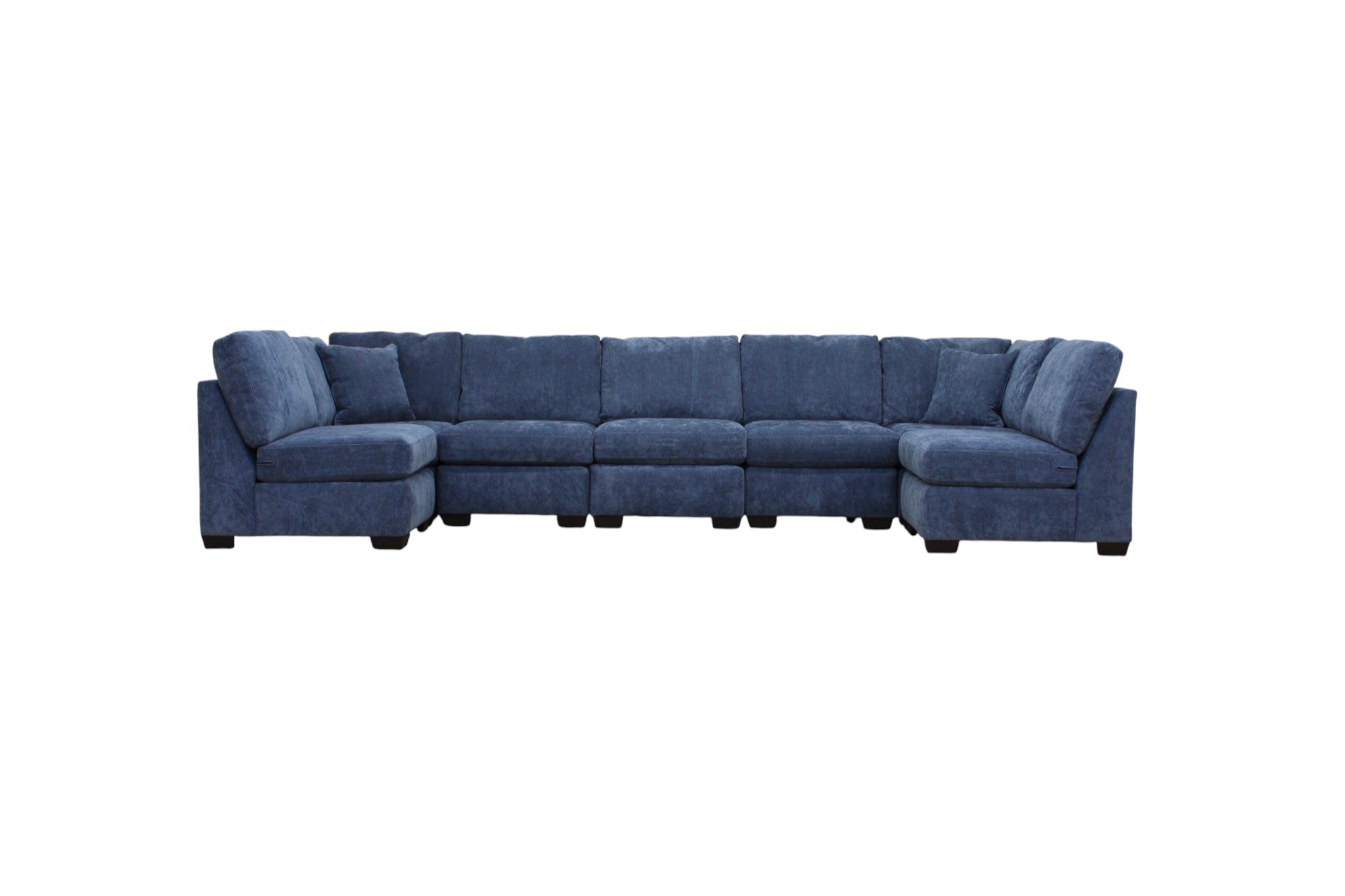 Haven Modular Sectional In Slate Blue (Customizable)