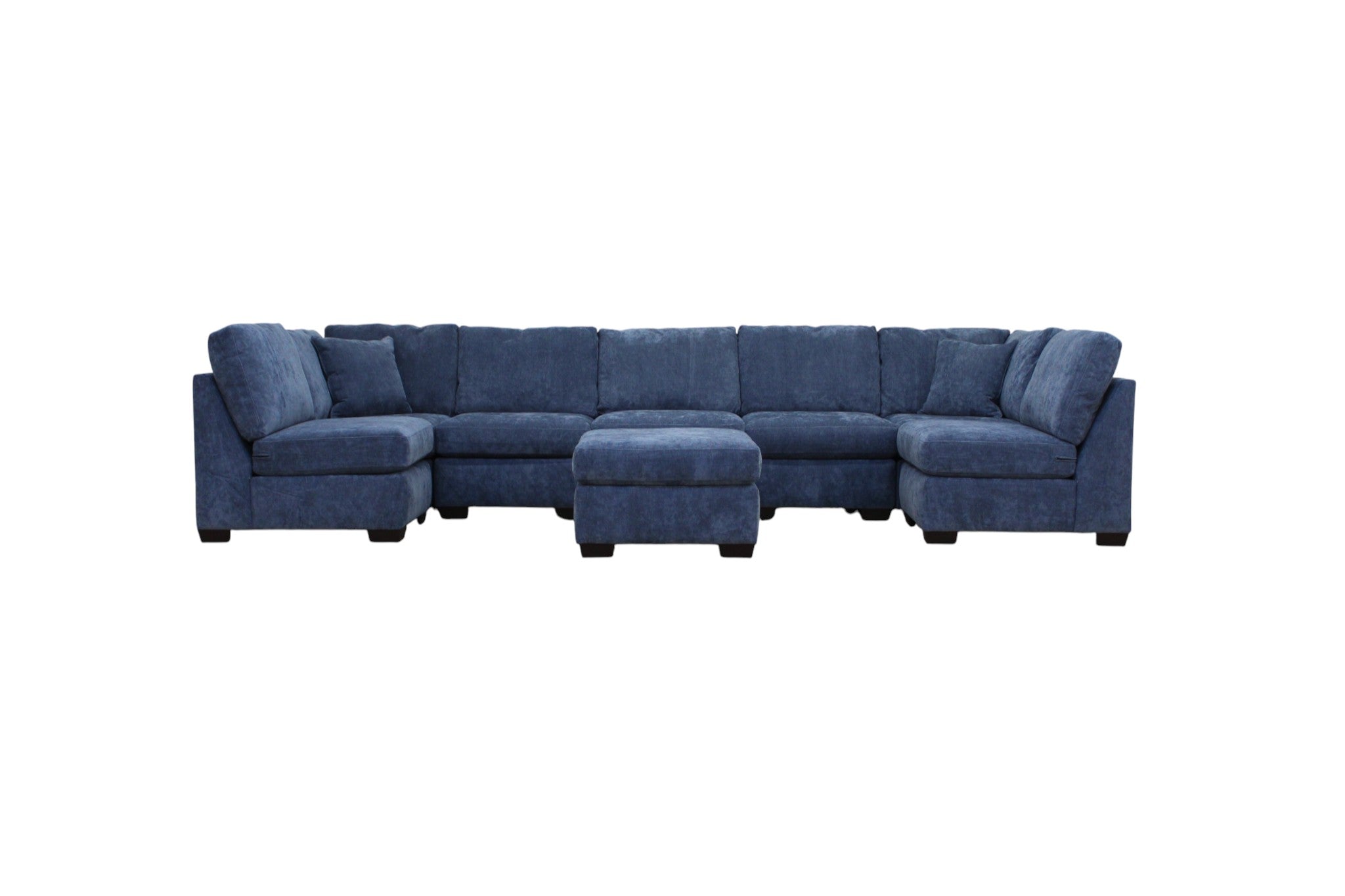 Haven Modular Sectional In Slate Blue (Customizable)