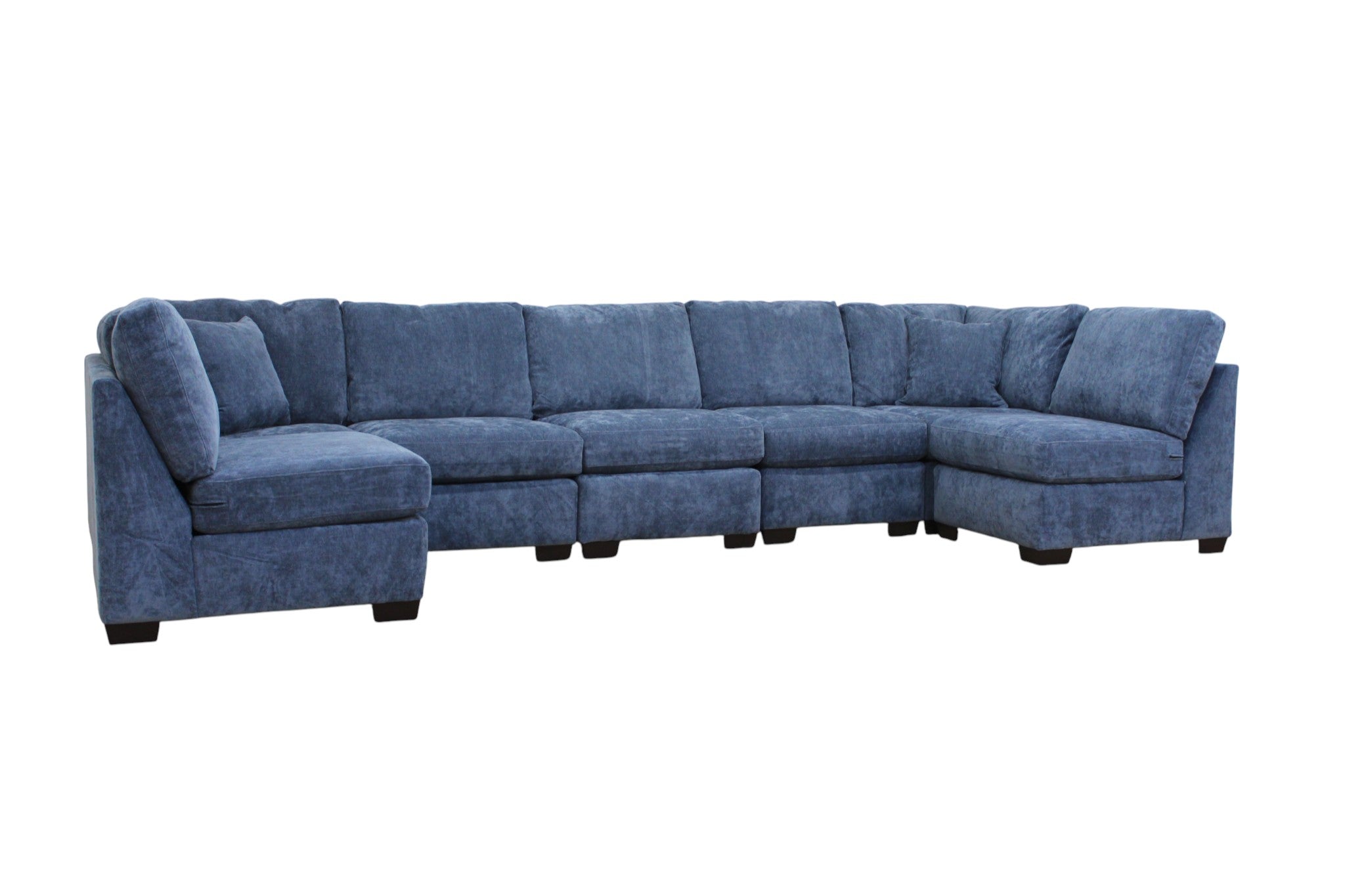 Haven Modular Sectional In Slate Blue (Customizable)