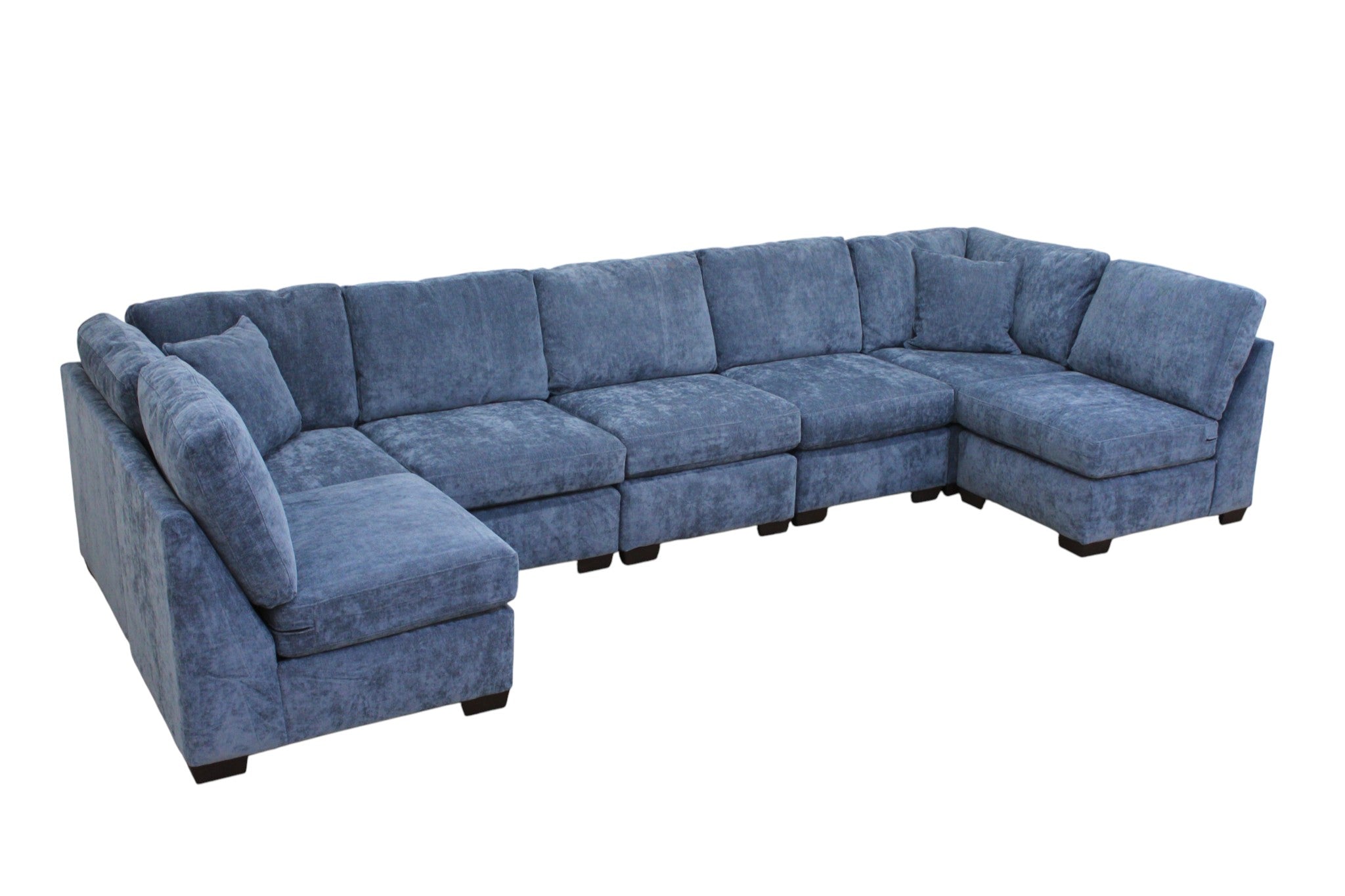 Haven Modular Sectional In Slate Blue (Customizable)