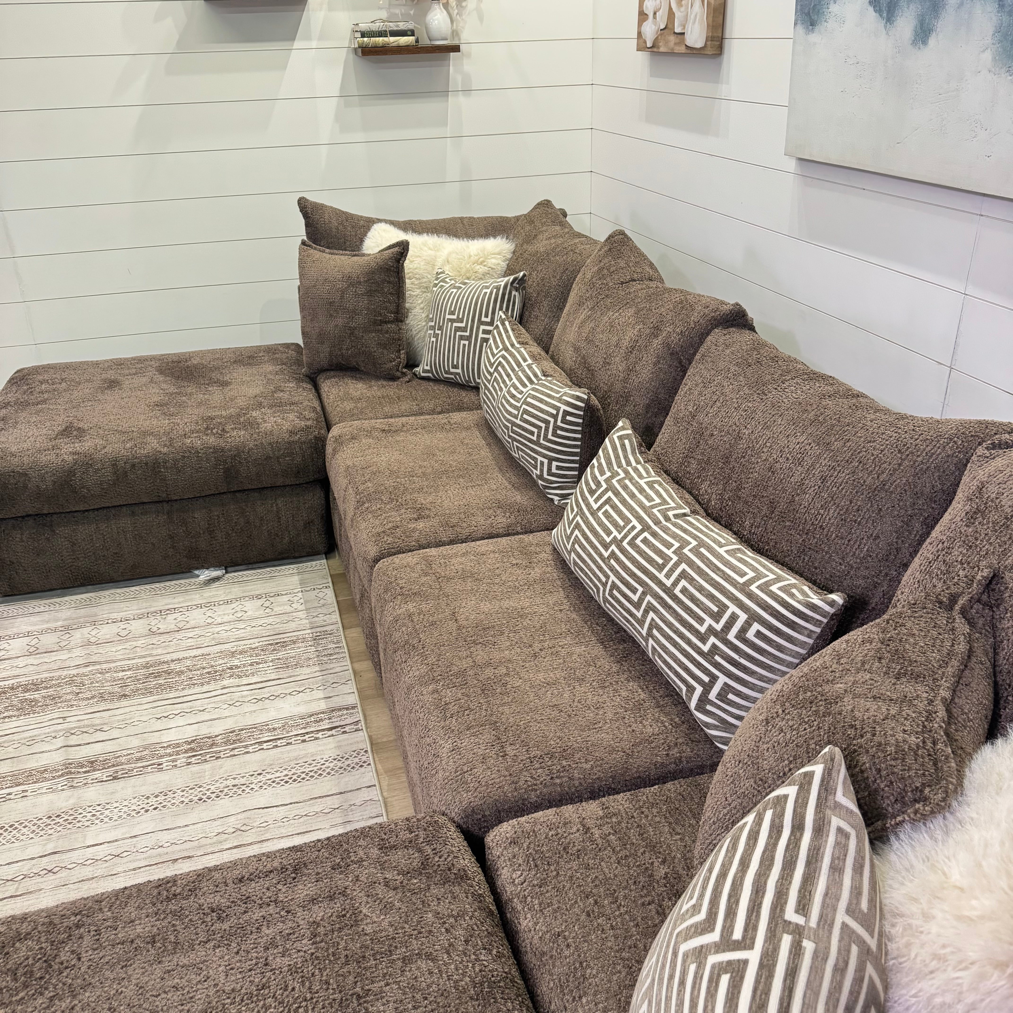 Bennet Modular Chocolate Sectional Double Trouble