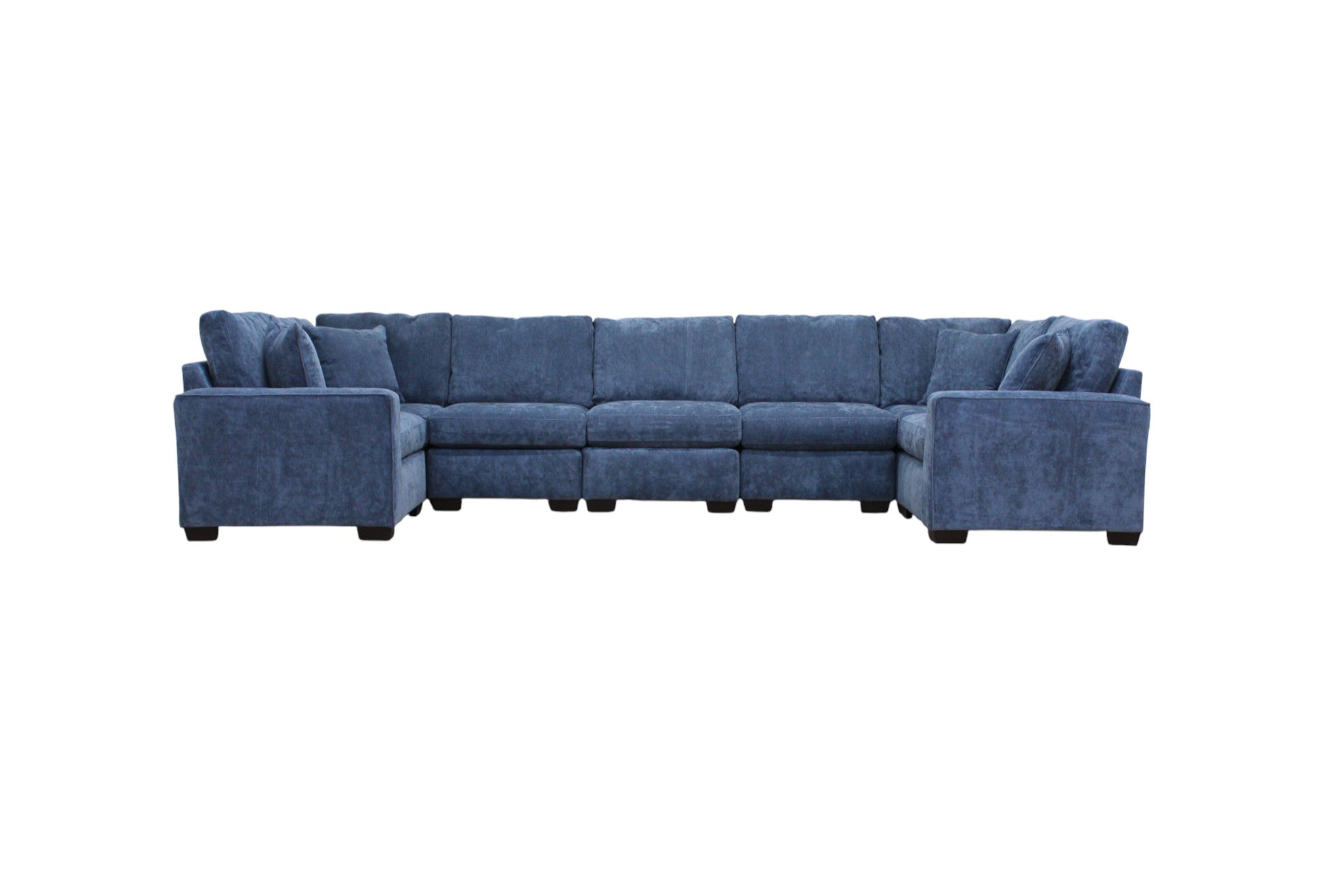 Haven Modular Sectional In Slate Blue (Customizable)