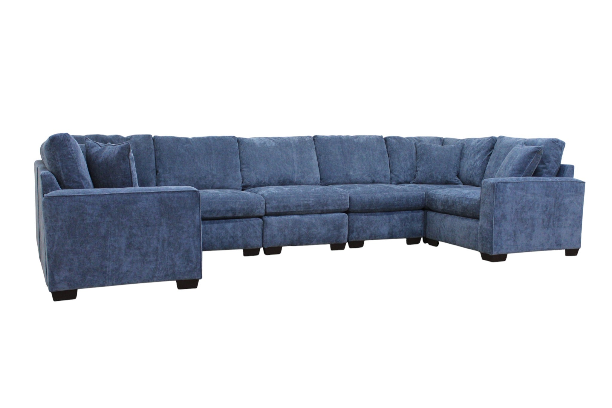 Haven Modular Sectional In Slate Blue (Customizable)