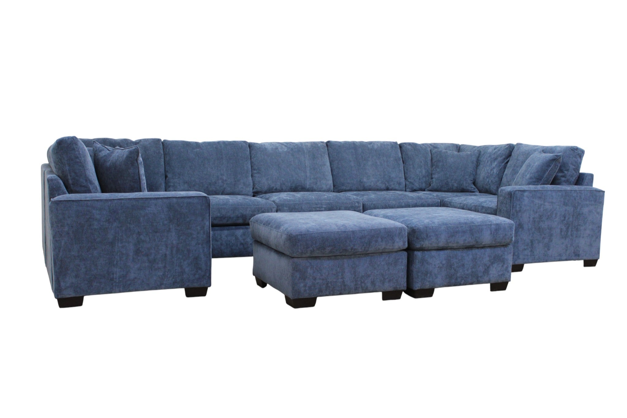 Haven Modular Sectional In Slate Blue (Customizable)