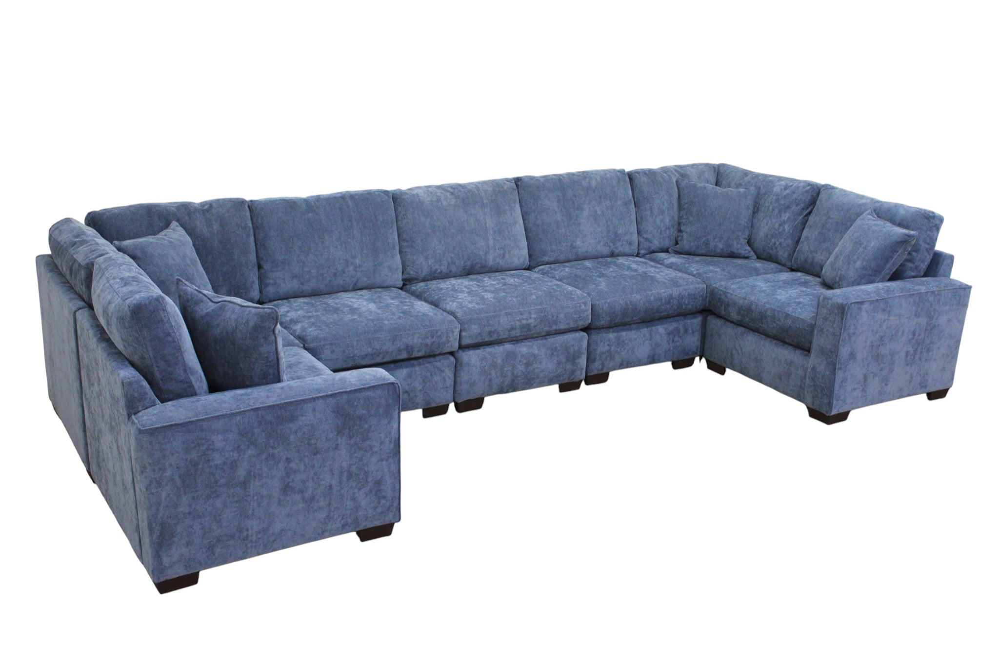 Haven Modular Sectional In Slate Blue (Customizable)