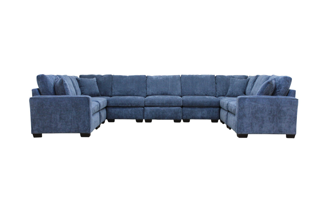 Haven Modular Sectional In Slate Blue (Customizable)