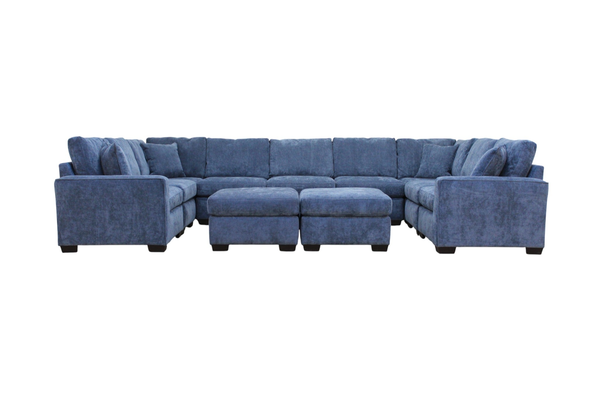 Haven Modular Sectional In Slate Blue (Customizable)