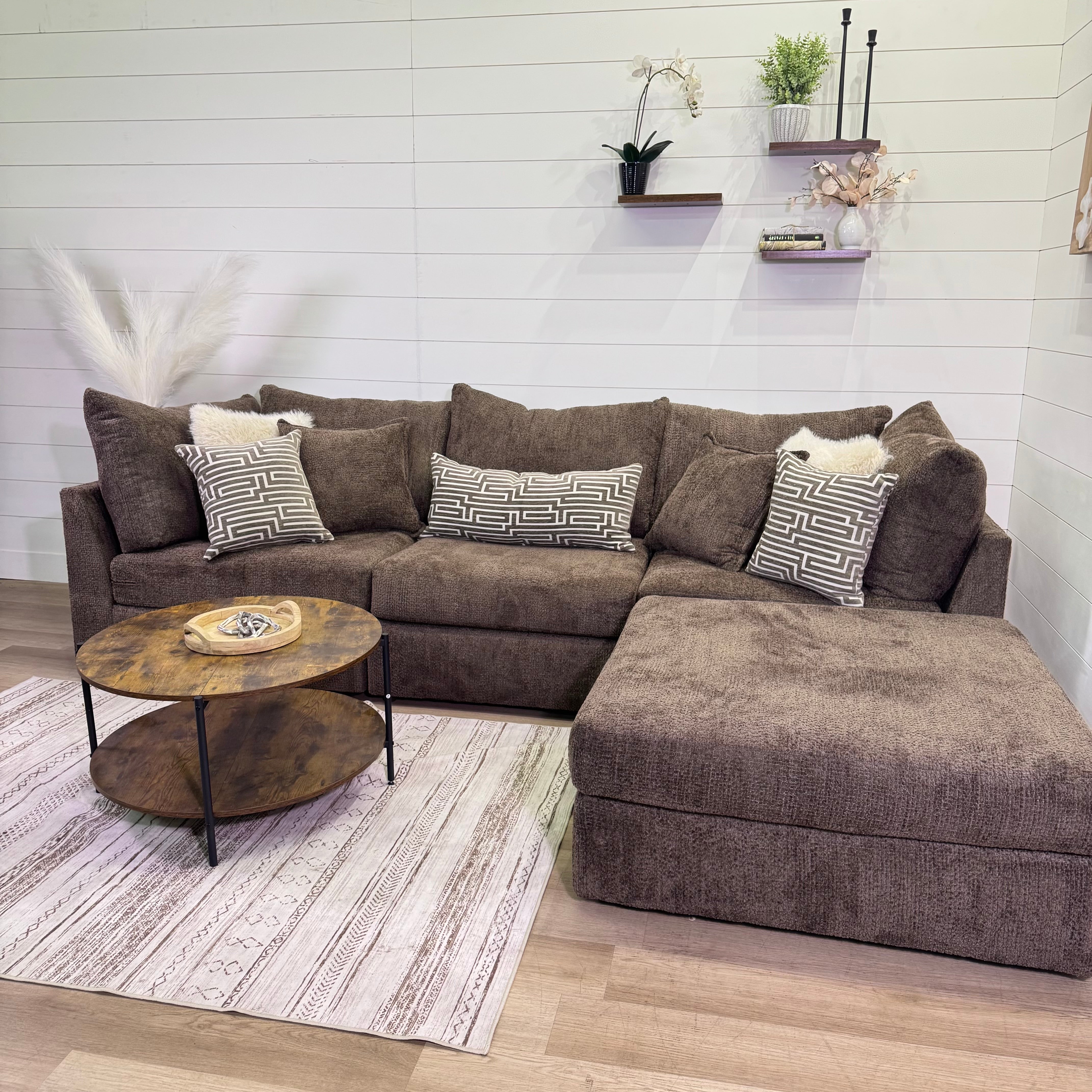 Bennet Modular Chocolate 4 Piece Sectional