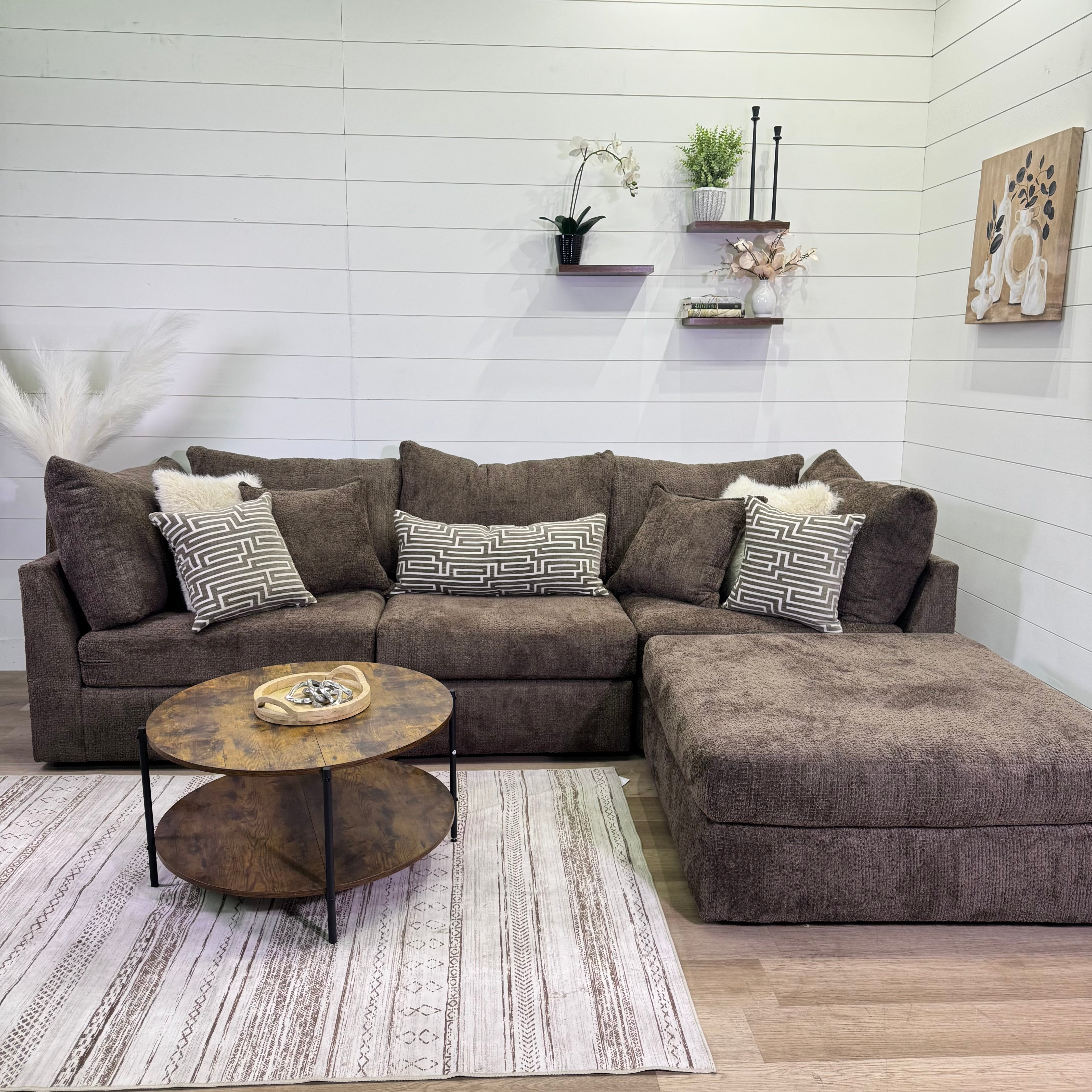 Bennet Modular Chocolate 4 Piece Sectional