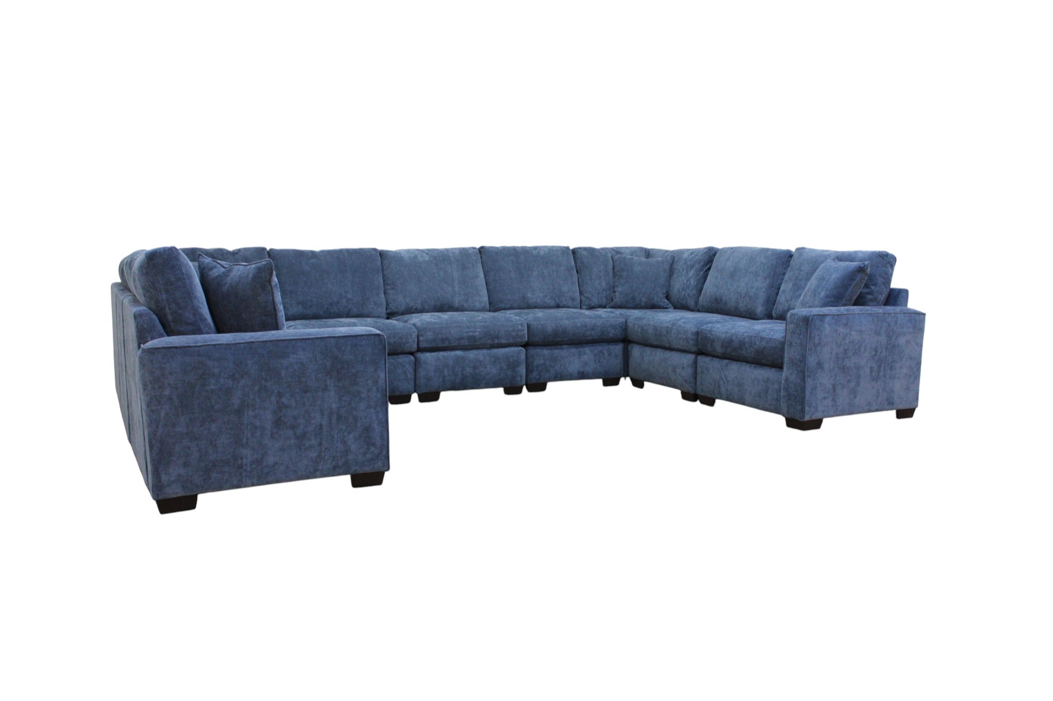 Haven Modular Sectional In Slate Blue (Customizable)