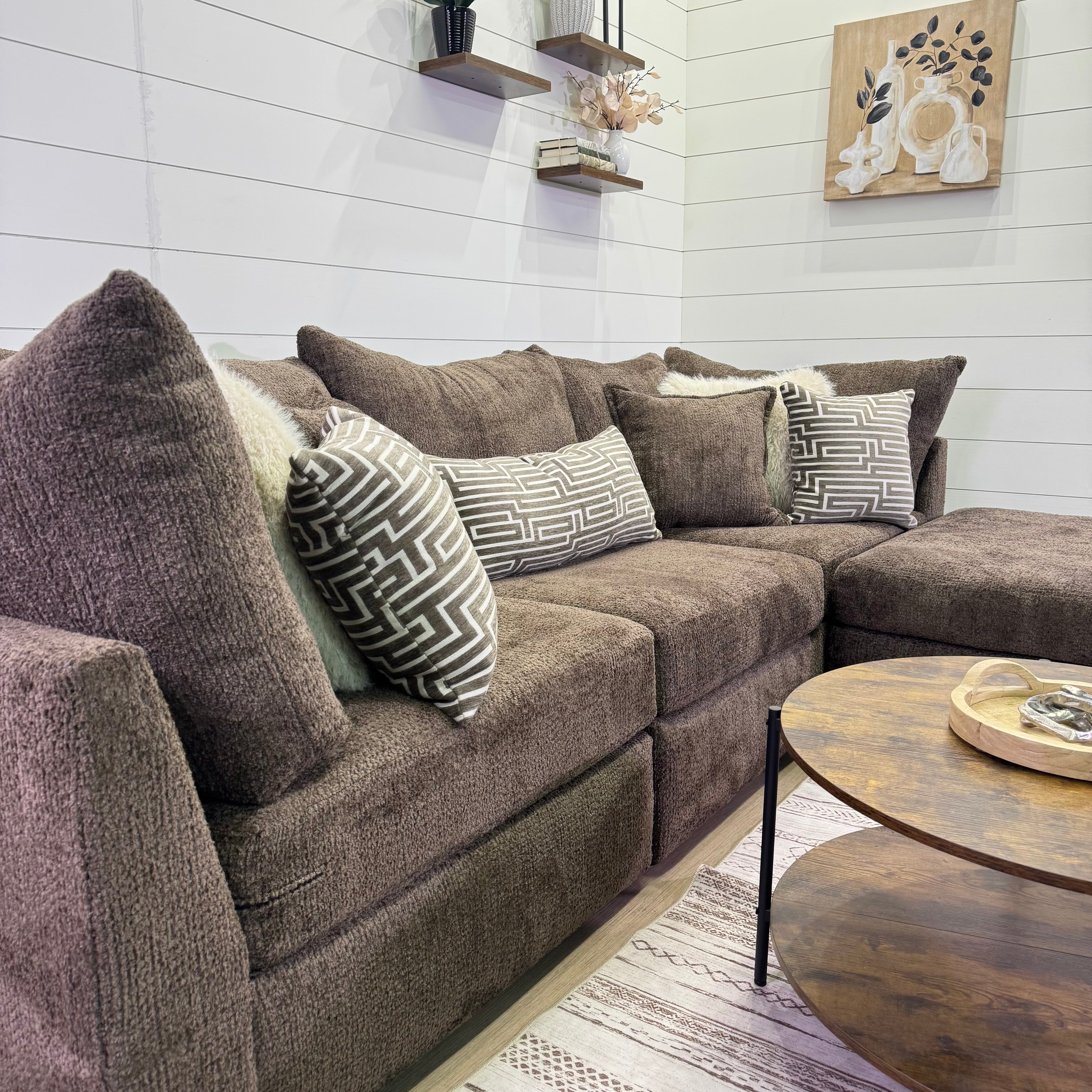 Bennet Modular Chocolate 4 Piece Sectional